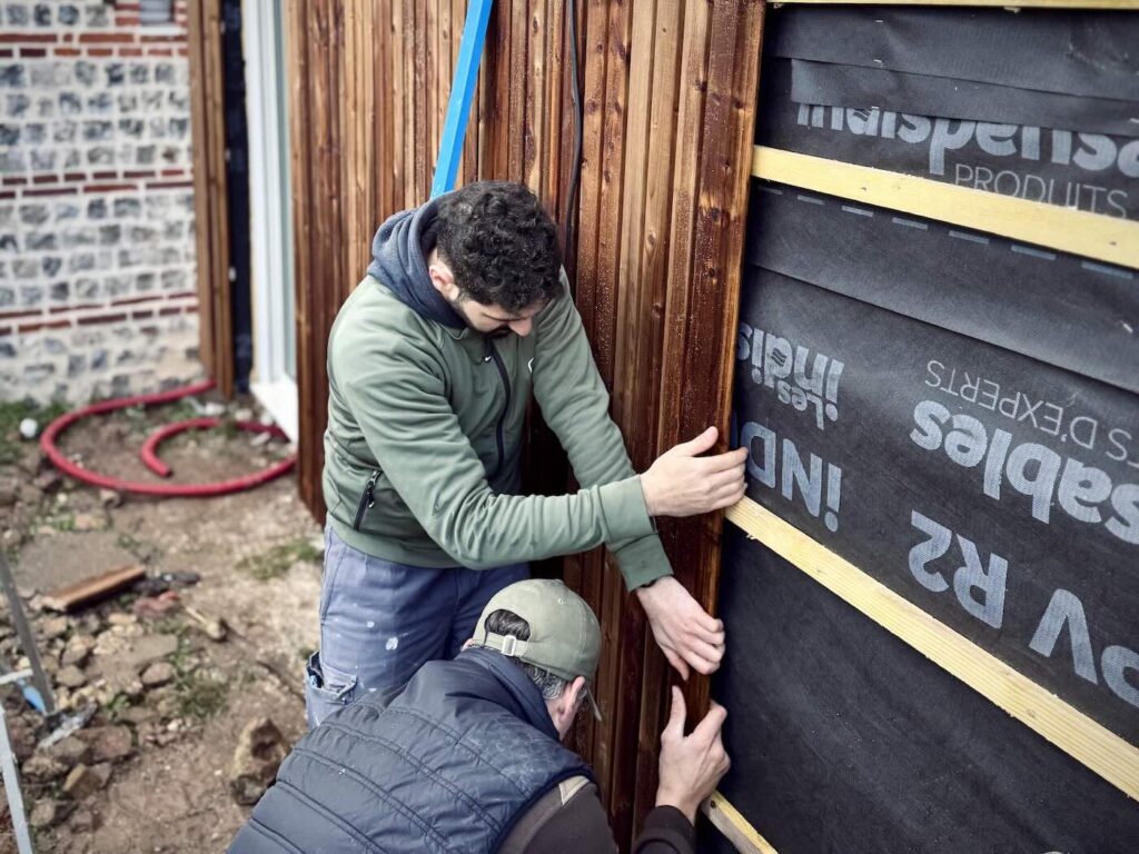 Agrandissement en container de 28 m2 à Villainville