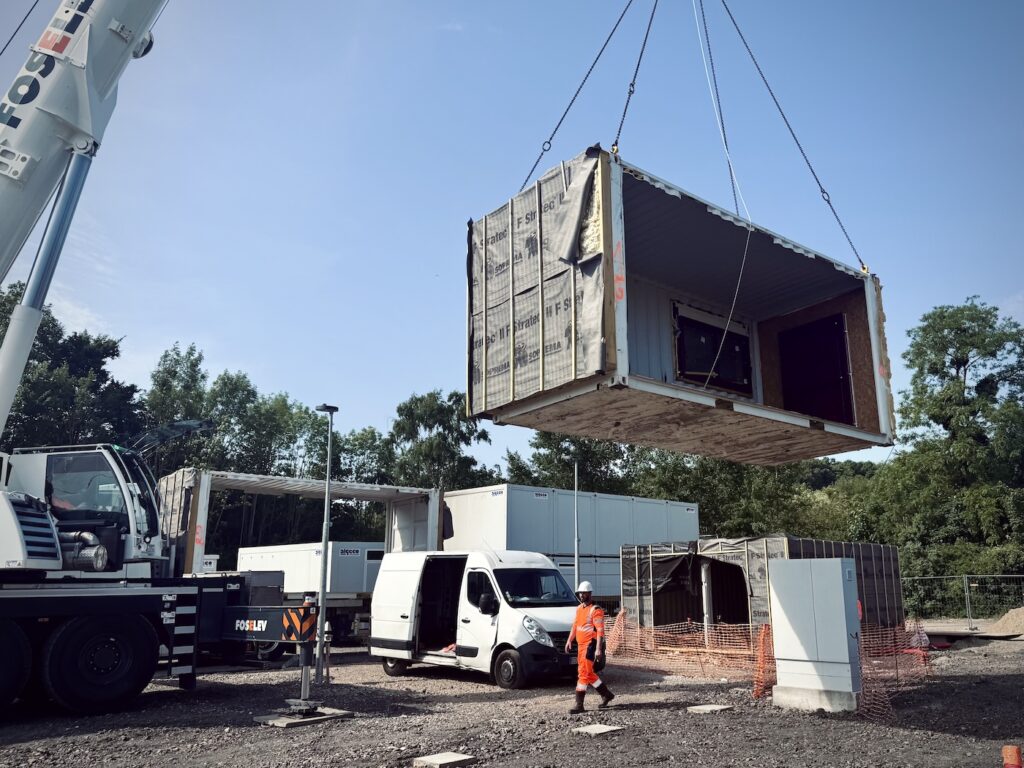 Bâtiments modulaires 145 m² en containers pour la SNCF