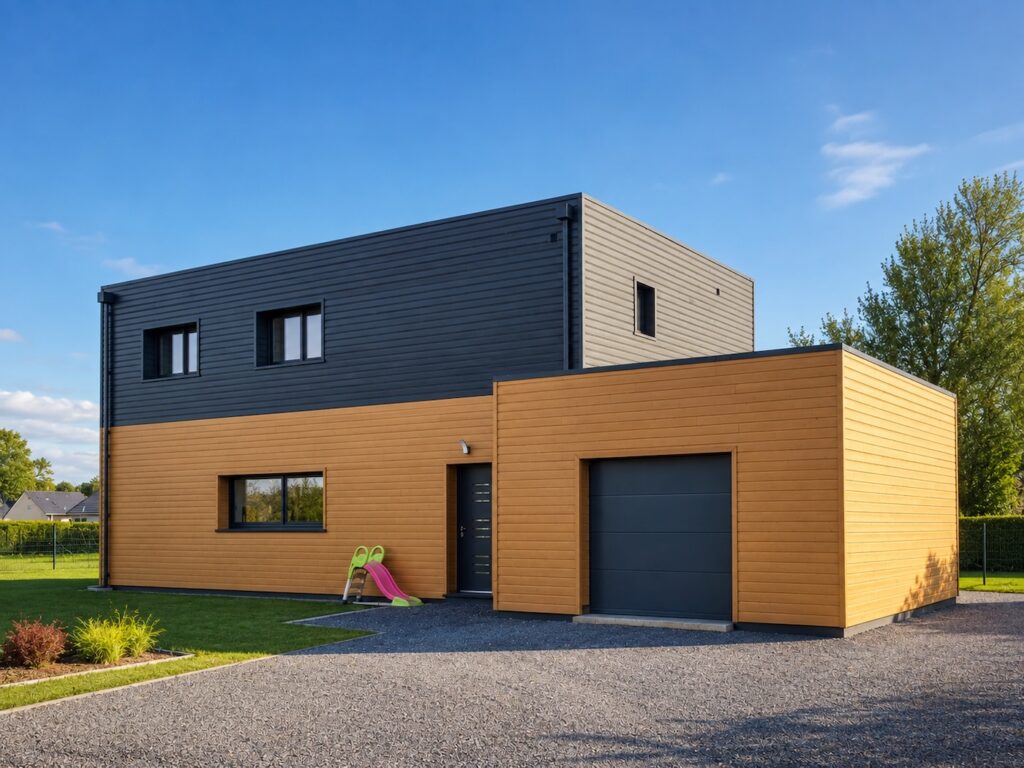 Maison container contemporaine de 168 m² à Beuzeville