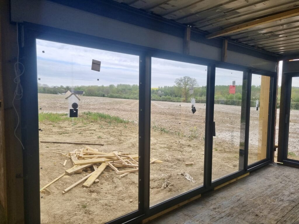 Maison container de 113 m² en L à Maisoncelles-Pelvey