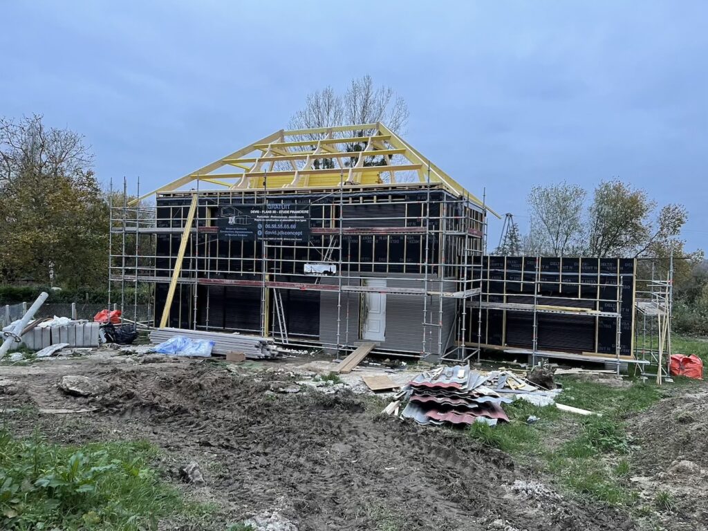 Maison container avec toit 4 pans 194m² près d&rsquo;Honfleur