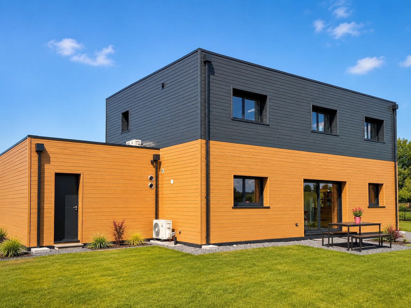 Maison container contemporaine de 168 m² à Beuzeville