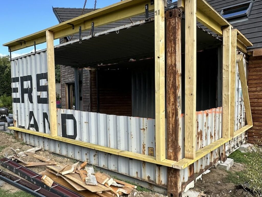 Extension de 26 m² en container à Gainneville