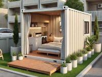 Studio container aménagé